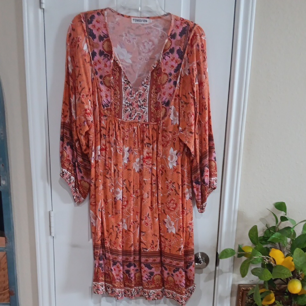 Tendori Floral Bohemian Dress